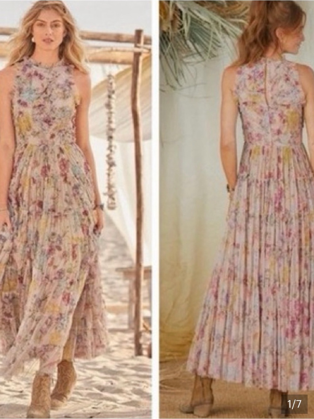 Sundance Let Me Be Jenny Dress High Neck dimensional dress
